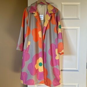 Davi & Dani Bold Retro Floral Jacket